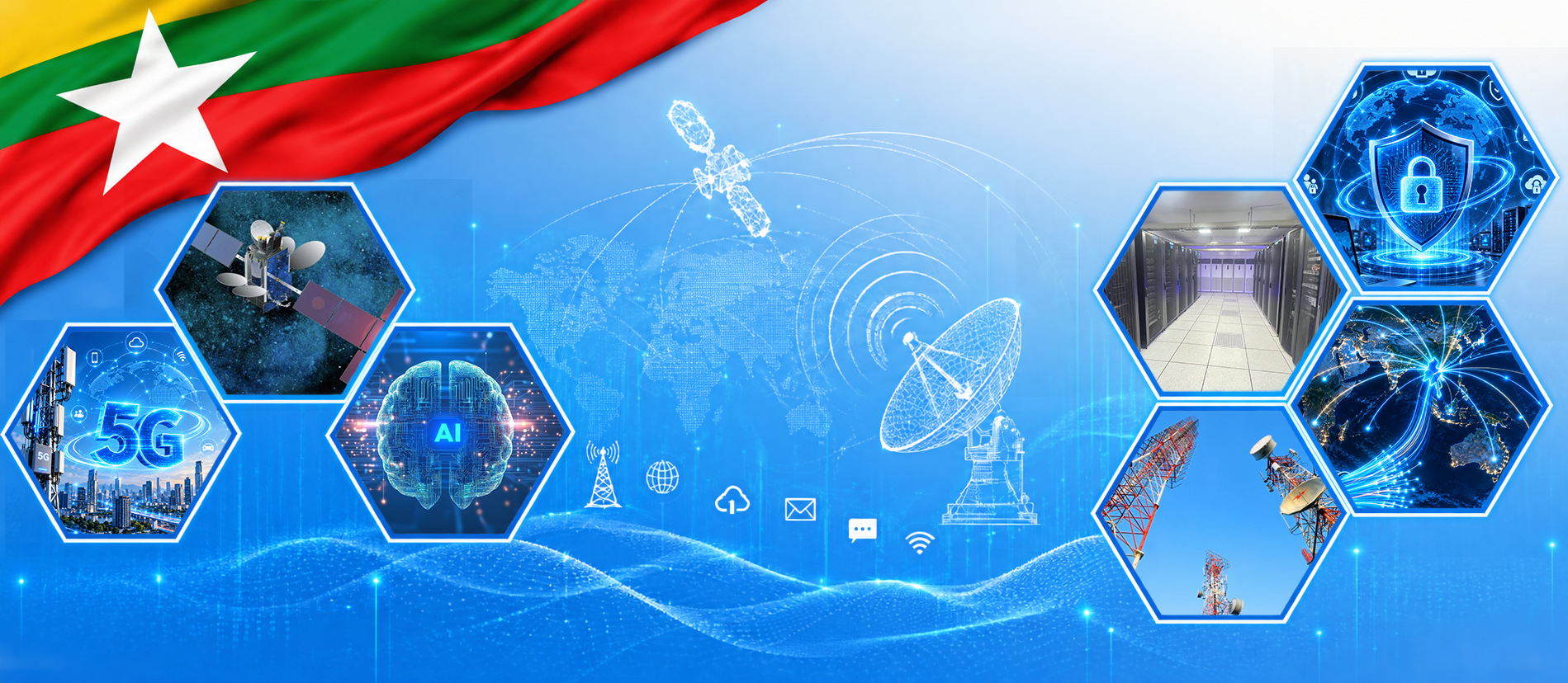 Connected digital services, data centres, AI, cybersecurity, telecommunications and postal delivery