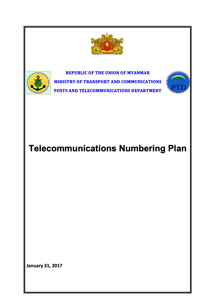 Telecommunications Numbering Plan